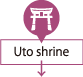 Uto shrine(Shrine in Aomori city.)