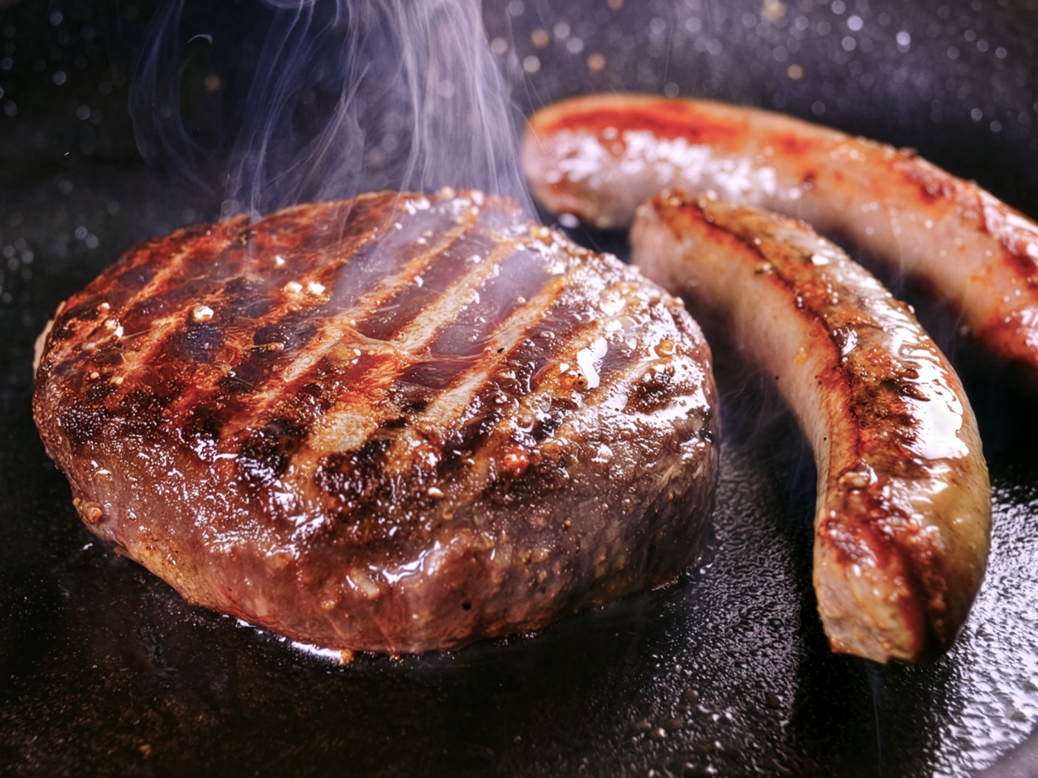 ハンブルグステーキとウインナー（ドイツ）